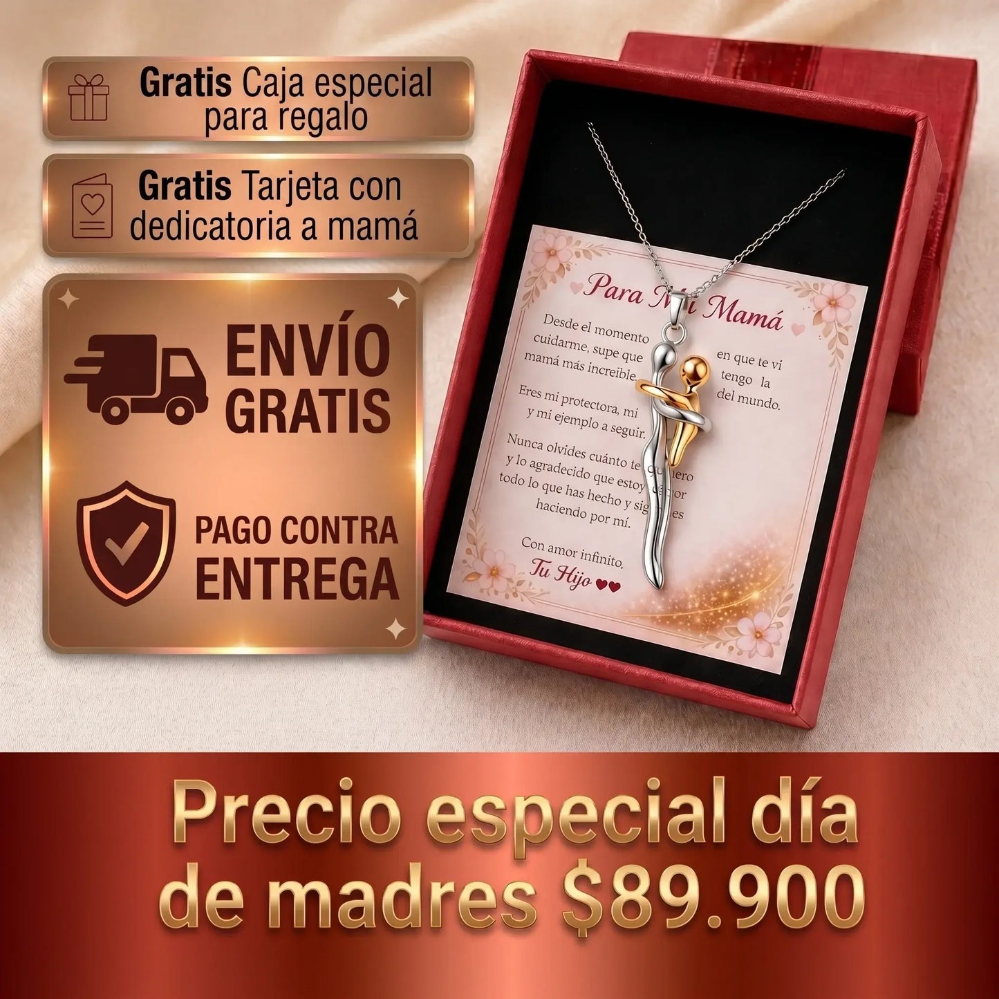 Collar Abrazo Eterno Mamá