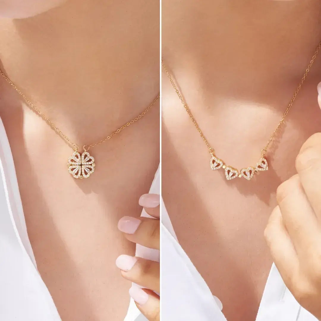 Collar Trébol de Corazones