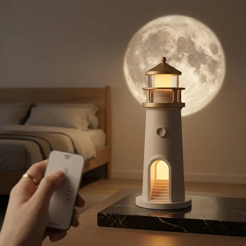 Te regalo la luna | Lampara proyector luna con audio bluetooh